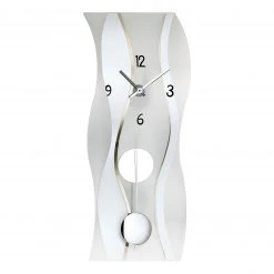 Pendeluhr Cedros - Quarz - Silber