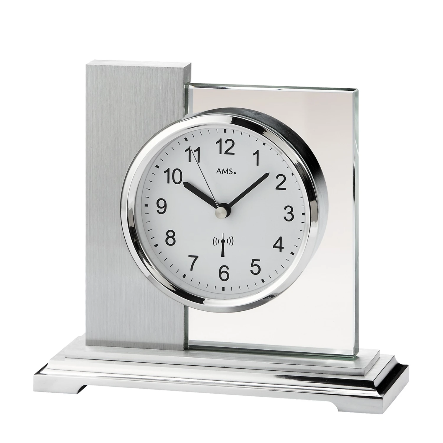 AMS Tischuhr Ponte Nova - Funk - Silber 3 AMS Tischuhr Ponte Nova - Funk - Silber