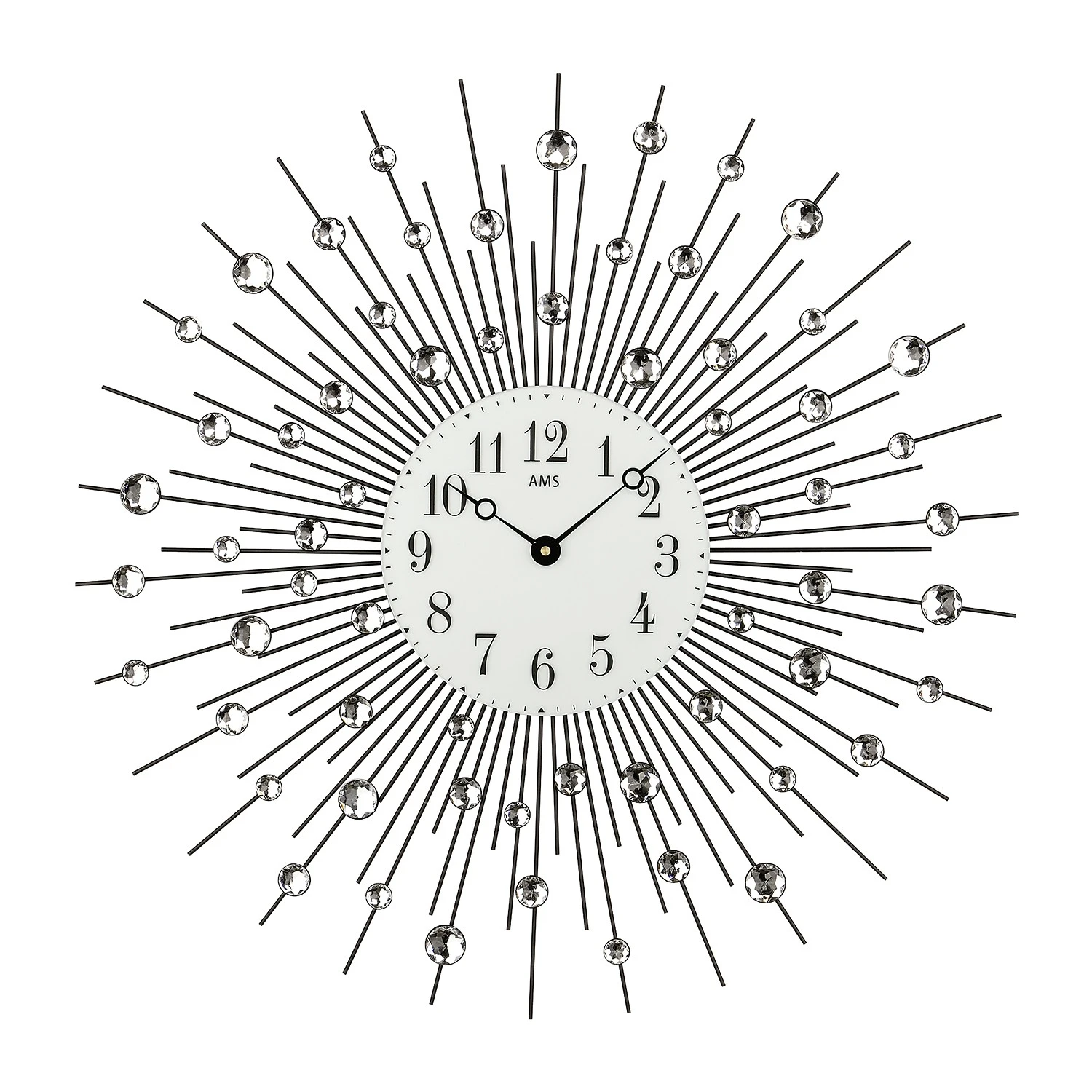 AMS Wanduhr Yulin - Quarz - Schwarz 3 AMS Wanduhr Yulin - Quarz - Schwarz