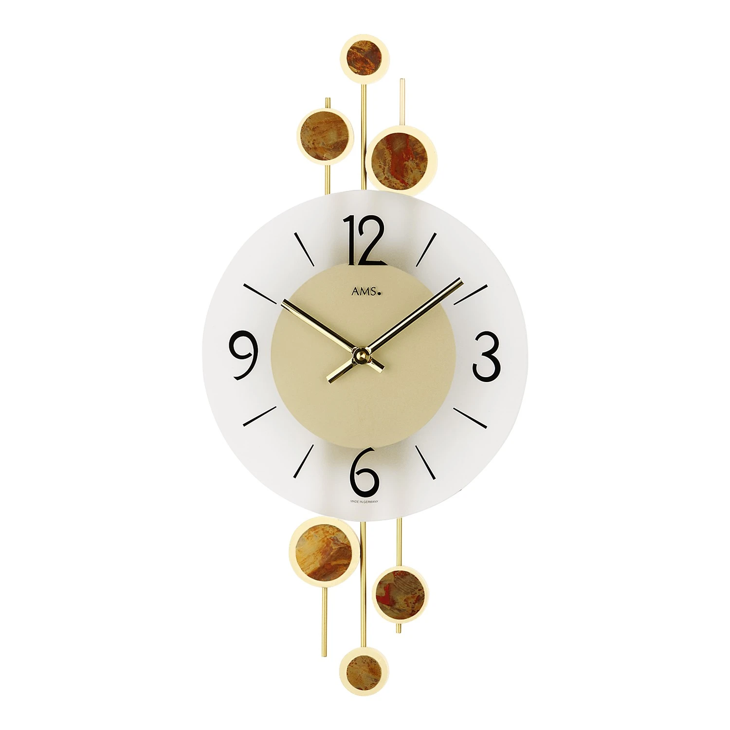 AMS Wanduhr Luki II - Quarz - Gold 3 AMS Wanduhr Luki II - Quarz - Gold