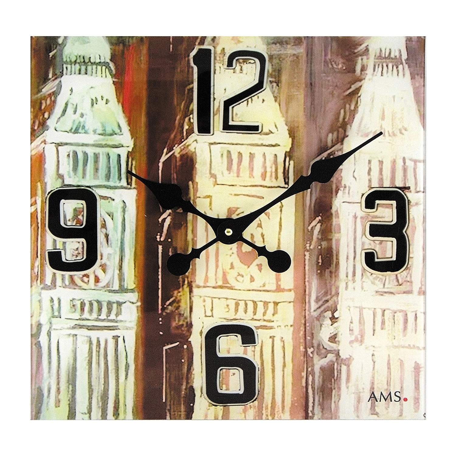 AMS Wanduhr Birri - Quarz - Mehrfarbig 3 AMS Wanduhr Birri - Quarz - Mehrfarbig