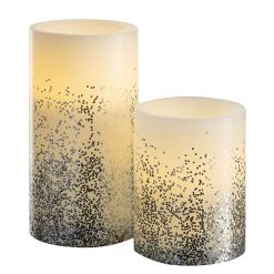 Pauleen LED-Kerze Glowing Glitter - Wachs - 2-flammig