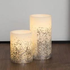 Pauleen LED-Kerze Glowing Glitter - Wachs - 2-flammig -Günstiges Deko Geschäft 1000192689 191112 13214900063 MOOD DETAILS P000000001000192689 mood