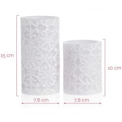 Pauleen LED-Kerze Little Lilac - Wachs - 2-flammig -Günstiges Deko Geschäft 1000192693 210430 11294800011 SKETCH DETAILS P000000001000192693 sketch