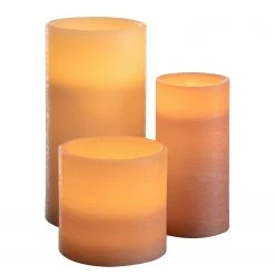 Pauleen LED-Kerze Shine (3er-Set) - Wachs - 3-flammig