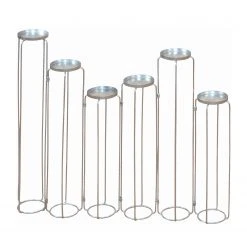 Twentyfour Kerzenhalter Candia - Eisen - Silber -Günstiges Deko Geschäft 1000194486 191115 07542500059 DETAILS P000000001000194486