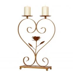 Twentyfour Kerzenhalter Romans I - Eisen - Gold