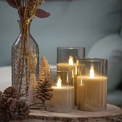 Pauleen LED-Kerze Classy (3er-Set) - Klarglas - 3-flammig -Günstiges Deko Geschäft 1000201178 200102 14314200038 MOOD DETAILS P000000001000201178 mood