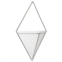 Umbra Wandvase Trigg - Weiß / Nickel 17 Umbra Wandvase Trigg - Weiß / Nickel -Günstiges Deko Geschäft 1000220480 200817 10393600008 DETAILS P000000001000220480