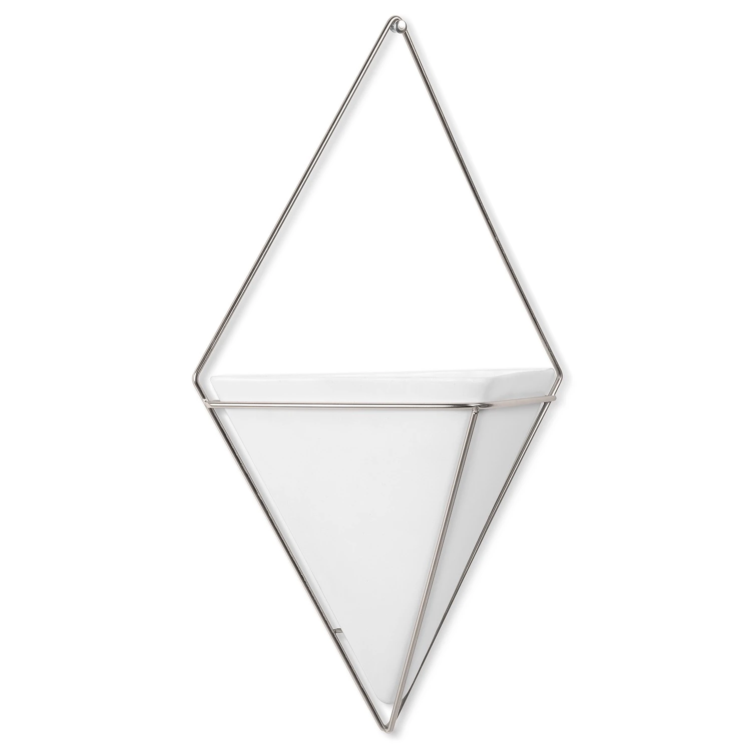 Umbra Wandvase Trigg - Weiß / Nickel 10 Umbra Wandvase Trigg - Weiß / Nickel – Bild 8