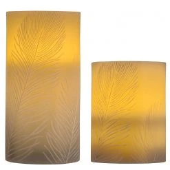 Pauleen Wachskerze Cosy Feather (2er-Set) - Wachs - 2-flammig