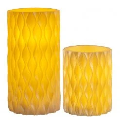 Pauleen Wachskerze Cosy Pearl (2er-Set) - Wachs - 2-flammig