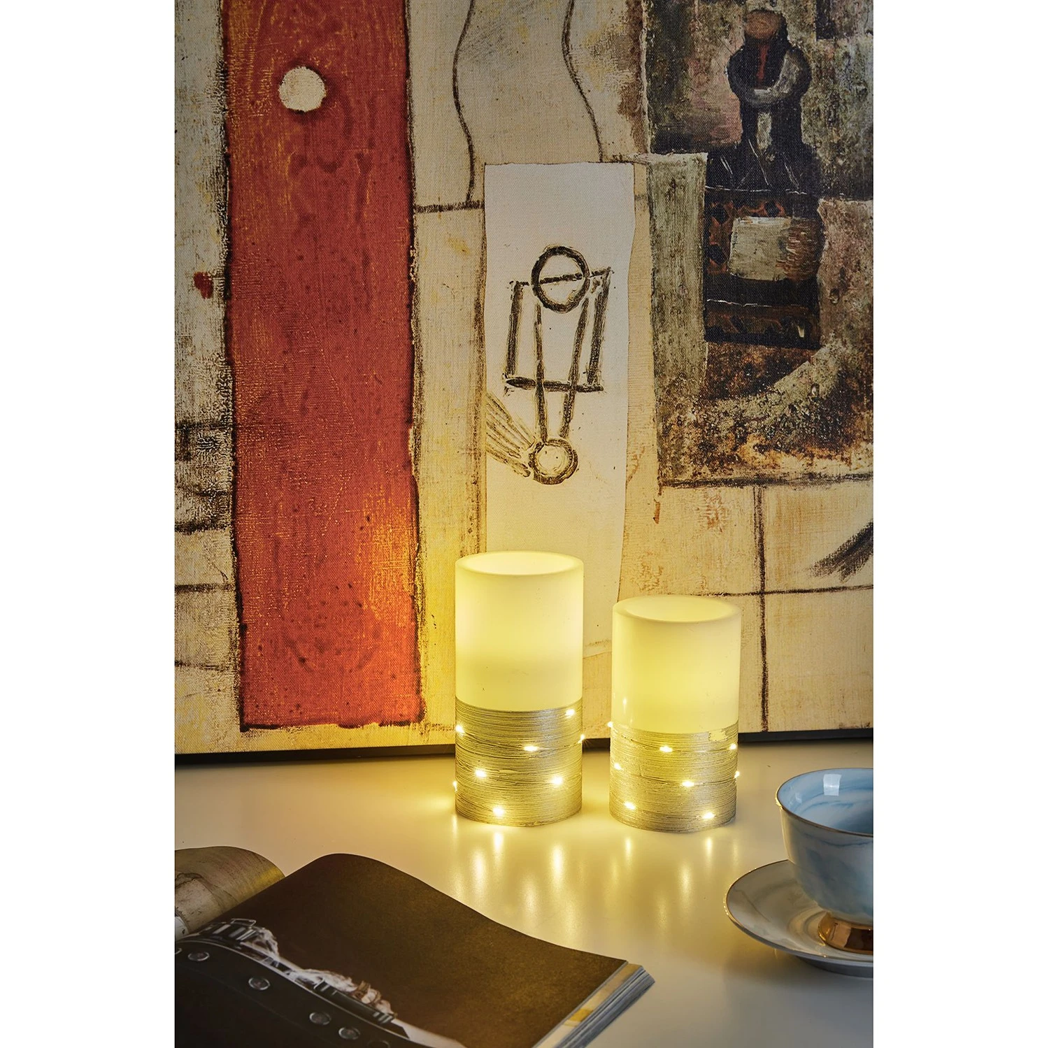 Pauleen Wachskerze Fairy Lights (2er-Set) - Wachs - 2-flammig 4 Pauleen Wachskerze Fairy Lights (2er-Set) - Wachs - 2-flammig – Bild 2