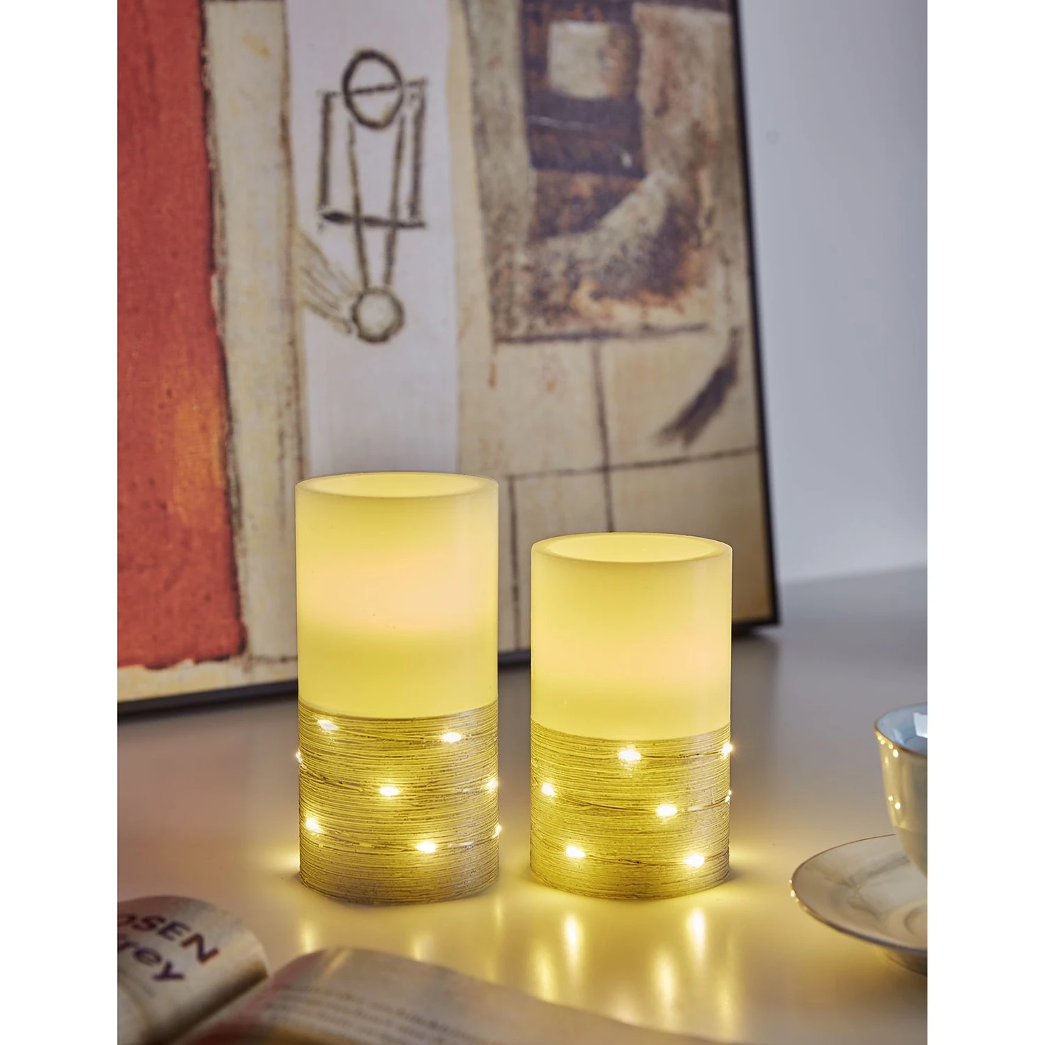 Pauleen Wachskerze Fairy Lights (2er-Set) - Wachs - 2-flammig 5 Pauleen Wachskerze Fairy Lights (2er-Set) - Wachs - 2-flammig – Bild 3