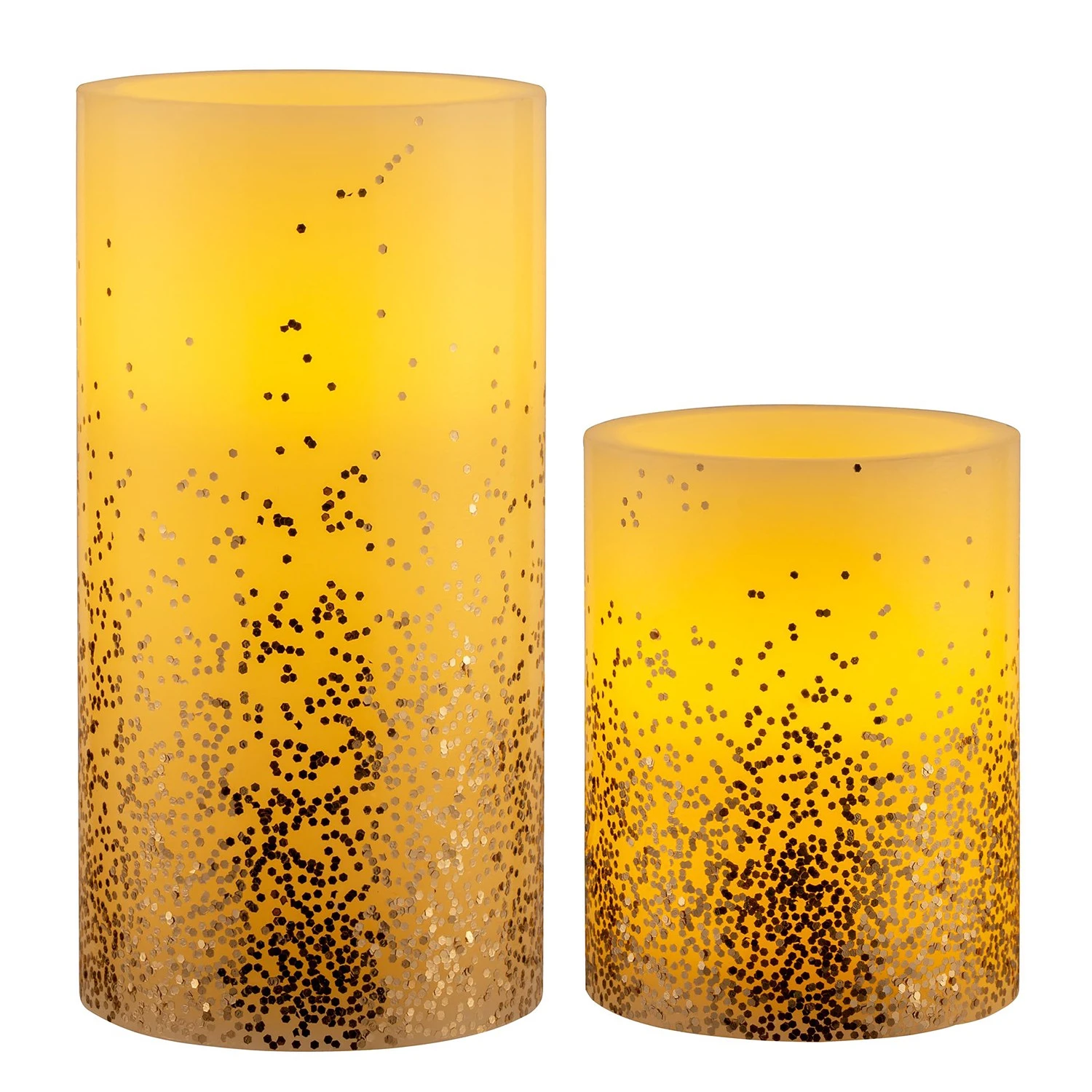 Pauleen Wachskerze Golden Glitter (2er-Set) - Wachs - 2-flammig 3 Pauleen Wachskerze Golden Glitter (2er-Set) - Wachs - 2-flammig
