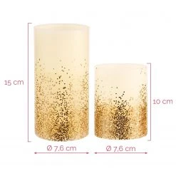 Pauleen Wachskerze Golden Glitter (2er-Set) - Wachs - 2-flammig 19 Pauleen Wachskerze Golden Glitter (2er-Set) - Wachs - 2-flammig -Günstiges Deko Geschäft 1000229362 210430 11321100104 SKETCH DETAILS P000000001000229362 sketch