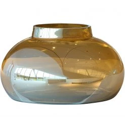 Leonardo Vase Poesia I - Glas - Gold - Durchmesser: 32 cm