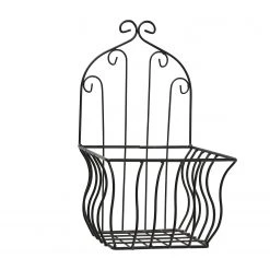 Boltze Pflanztopfhalter Korb (2-teilig) - Eisen - Schwarz -Günstiges Deko Geschäft 1000236346 210202 12472400058 DETAILS P000000001000236346