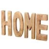 Boltze Schriftzug Home (4-teilig) - Mango - Natur