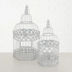 Boltze Vogelkäfig Daisy (2-teilig) - Eisen - Weiß -Günstiges Deko Geschäft 1000236362 210202 12472700140 MOOD DETAILS P000000001000236362 mood