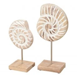 Boltze Dekofigur Jasmin (2-teilig) - Mango - Natur