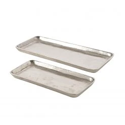 Boltze Dekoteller Vendi (2-teilig) - Aluminium - Silber -Günstiges Deko Geschäft 1000236399 210202 12475400293 DETAILS P000000001000236399