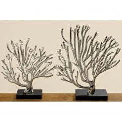 Boltze Dekofigur Koralle (2-teilig) - Aluminium - Silber -Günstiges Deko Geschäft 1000236405 210202 12475500317 DETAILS P000000001000236405
