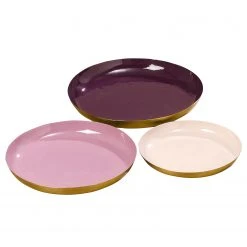 Boltze Teller Minella (3-teilig) - Aluminium - Violett