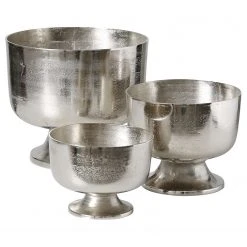 Boltze Pflanztopf Cooper (3-teilig) - Aluminium - Silber