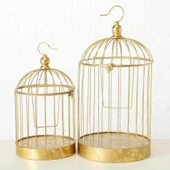 Boltze Vogelkäfig Gia (2-teilig) - Eisen - Gold -Günstiges Deko Geschäft 1000236447 210202 12482000455 MOOD DETAILS P000000001000236447 mood