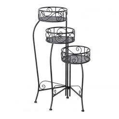 Boltze Pflanztisch Broder - Eisen - Dunkelbraun -Günstiges Deko Geschäft 1000236515 210202 12492900678 DETAILS P000000001000236515