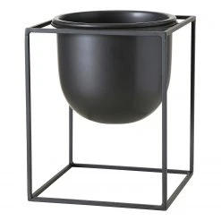 Boltze Pflanztopf Kumbo (2-teilig) - Eisen - Schwarz