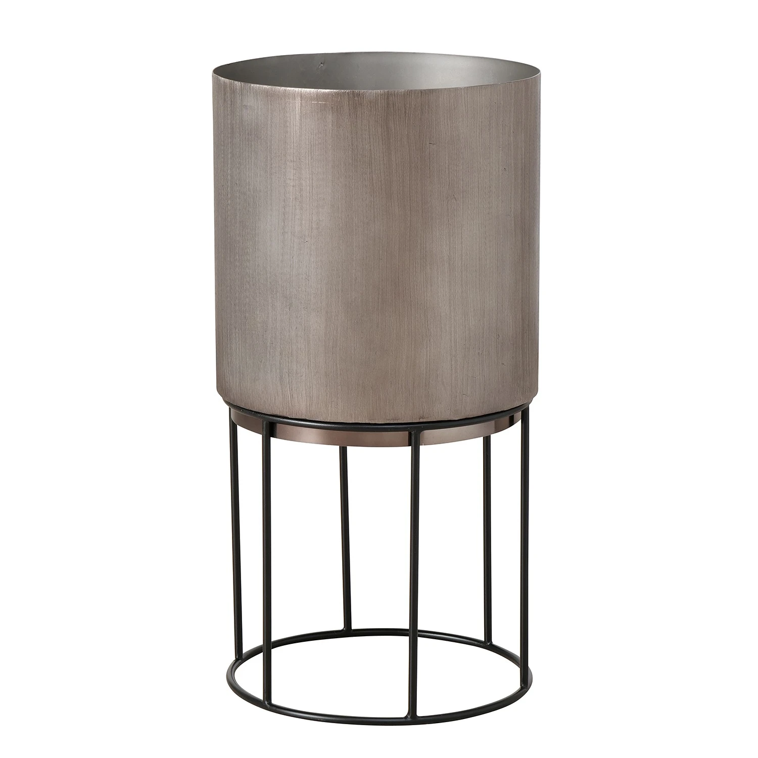 Boltze Pflanztopf Golia II (3-teilig) - Aluminium - Graphit 6 Boltze Pflanztopf Golia II (3-teilig) - Aluminium - Graphit – Bild 4