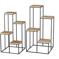 Boltze Pflanztisch Peyo (2-teilig) - Eisen - Natur