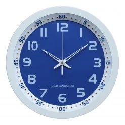 Technoline Wanduhr WT 8971 - Kunststoff - Blau / Weiß