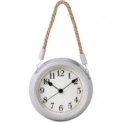 Technoline Wanduhr WT 7130 - Metall / Glas - Weiß