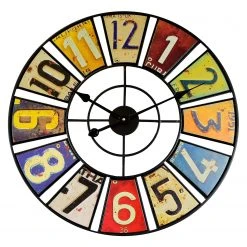 Technoline Wanduhr WT 1614 - Holz - Mehrfarbig