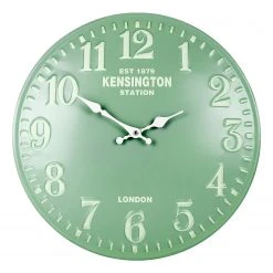 Technoline Wanduhr Azille - Blechgehäuse - Grün