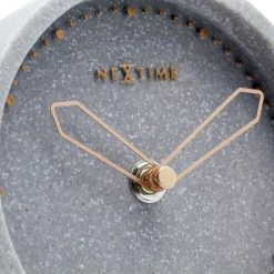 Nextime Tischuhr Cross Table - Metall / Kunststein - Lichtgrau -Günstiges Deko Geschäft 1000246128 210204 08483900138 DETAILS P000000001000246128