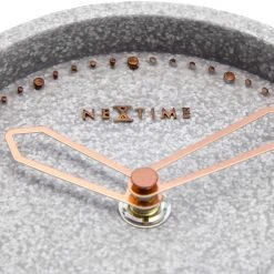 Nextime Tischuhr Cross Table - Metall / Kunststein - Lichtgrau -Günstiges Deko Geschäft 1000246128 210204 08483900139 DETAILS P000000001000246128