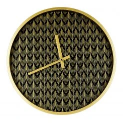 Technoline Wanduhr Lacalm - Gold / Schwarz