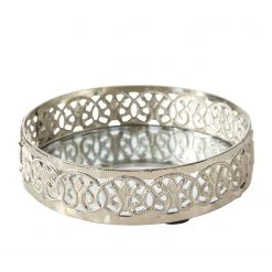 Boltze Kerzenteller Suin (3-teilig) - Eisen - Silber -Günstiges Deko Geschäft 1000247334 210219 09575900066 DETAILS P000000001000247334