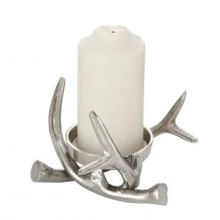 Boltze Kerzenhalter Brano (2-teilig) - Aluminium - Silber -Günstiges Deko Geschäft 1000247343 210219 09580100086 DETAILS P000000001000247343