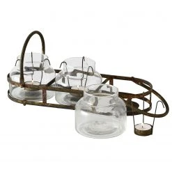 Boltze Teelichthalter Zuma (3-teilig) - Eisen - Durchsichtig -Günstiges Deko Geschäft 1000247446 210219 09581800301 DETAILS P000000001000247446