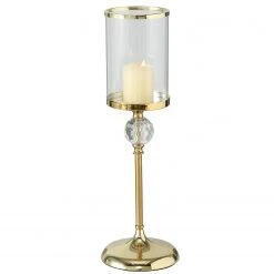 Boltze Windlicht Rory - Eisen - Gold