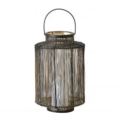 Boltze Windlicht Samoa - Eisen - Schwarz