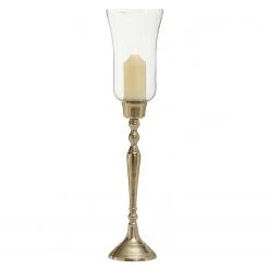 Boltze Windlicht Vendi - Aluminium - Gold