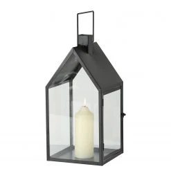 Boltze Laterne Nuovo (2-teilig) - Eisen / Klarglas - Schwarz -Günstiges Deko Geschäft 1000247682 210219 10110200314 DETAILS P000000001000247682