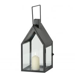 Boltze Laterne Nuovo (2-teilig) - Eisen / Klarglas - Schwarz -Günstiges Deko Geschäft 1000247682 210219 10110200315 DETAILS P000000001000247682