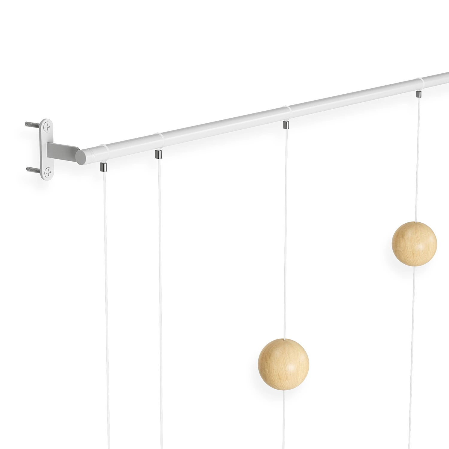 Umbra Wanduhr Hangtime - Gummibaumholz / Stahl - Weiß / Natural 7 Umbra Wanduhr Hangtime - Gummibaumholz / Stahl - Weiß / Natural – Bild 5